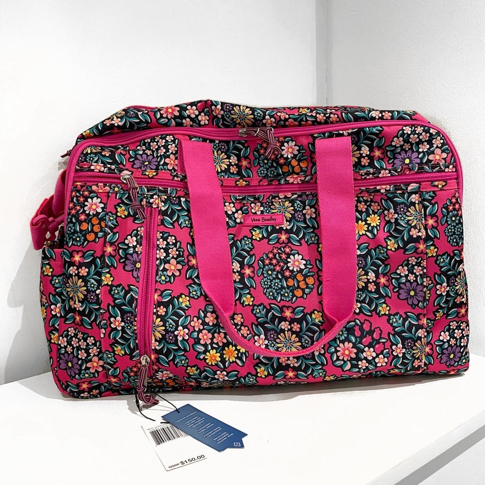 Vera Bradley Kaleidoscope Rosettes Lighten Up Duffle Bag